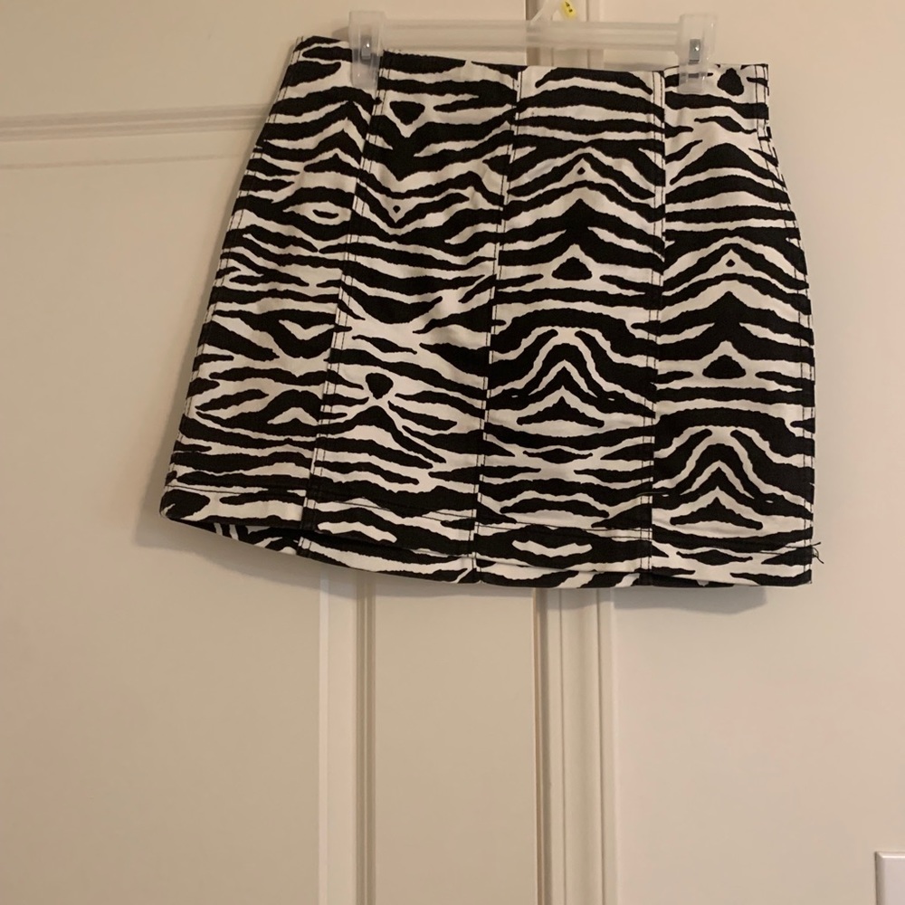 Zebra Mini Skirt